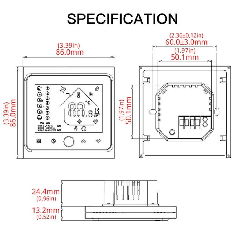 Moes smart switch to link window type AC unit with smart home system (copy)