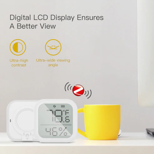 Intelligent temperature and humidity sensor, indoor thermometer and humidity detector