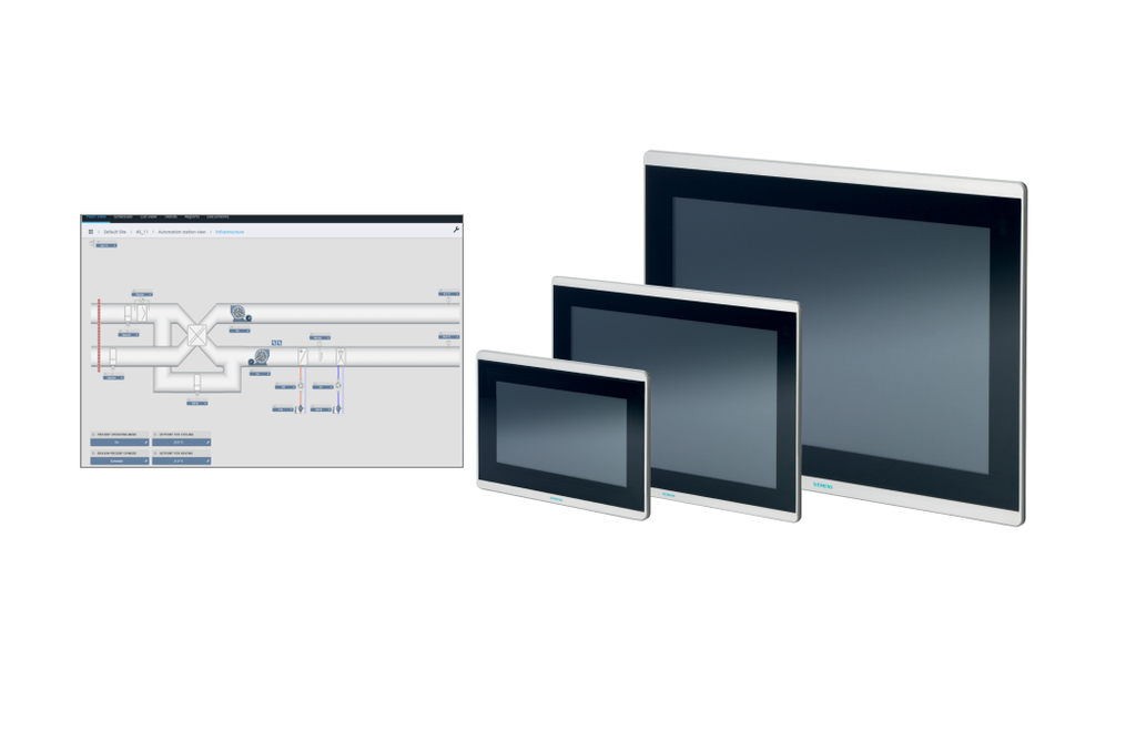 Siemens BMS Colored Touch Screen with embedded web server