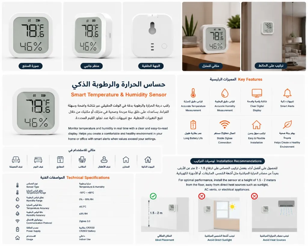 Smart Temperature & Humidity Sensor
