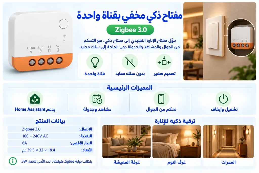 Single Gang Mini Electric Switch for Lighting Control