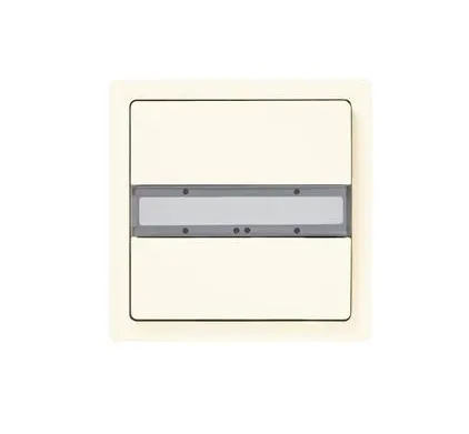 [UP 285/12] UP 285/12 KNX Pushbutton, single, without status LED, titanium white, DELTA style