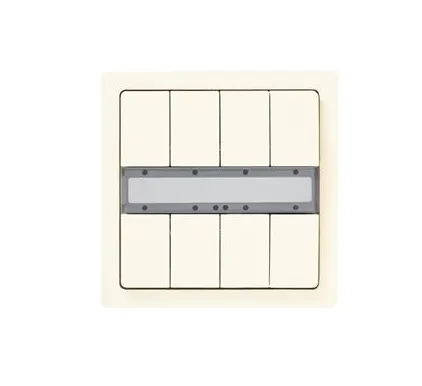 UP 287/12 KNX Pushbutton, quadruple, without status LED, titanium white, DELTA style