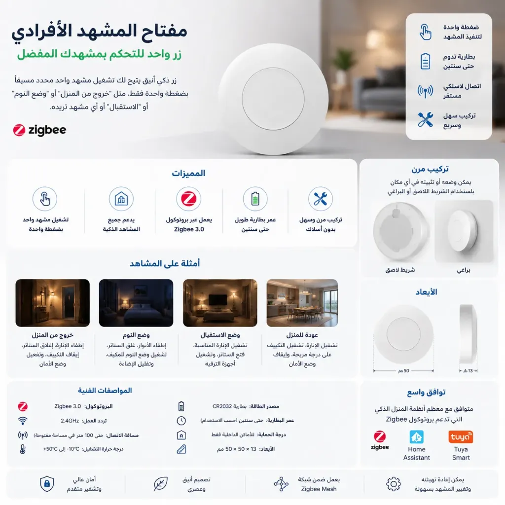 Single Smart Multi-Function Button