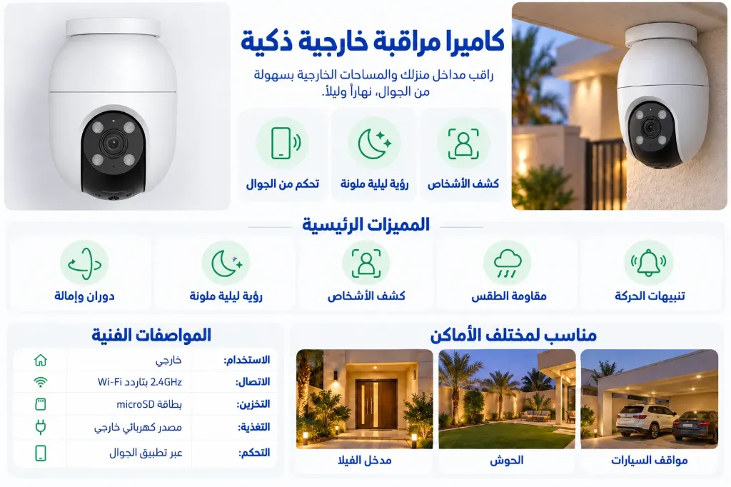 كميرا ذكية خارجية من أيزفز