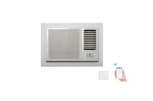 Smart switch to link window type AC unit with smart home system